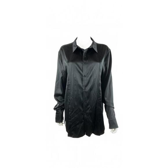 Ser.O.Ya Antoni Silk Button Down black XL - Picture 1 of 6